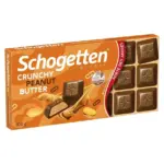 Шоколад молочний Кранчі й Арахісова олія Schogetten Crunchy Peanut Butter 100 г Німеччина