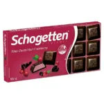 Шоколад чорний із журавлинним кремом Schogetten Dark Chocolate Cranberry 100 г, Німеччина