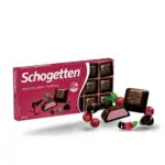 Шоколад чорний із журавлинним кремом Schogetten Dark Chocolate Cranberry 100 г, Німеччина