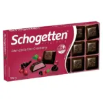 Шоколад чорний із журавлинним кремом Schogetten Dark Chocolate Cranberry 100 г, Німеччина