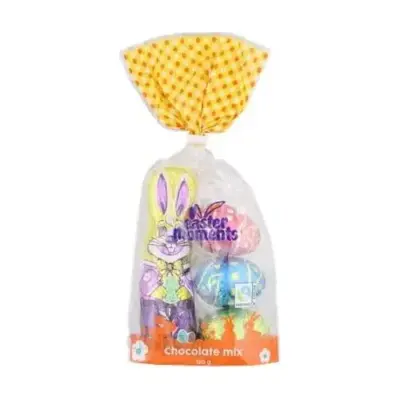 Набір Шоколадний заєць з Великодніми яйцями Великодні Миті Easter Moments 120г Нідерланди