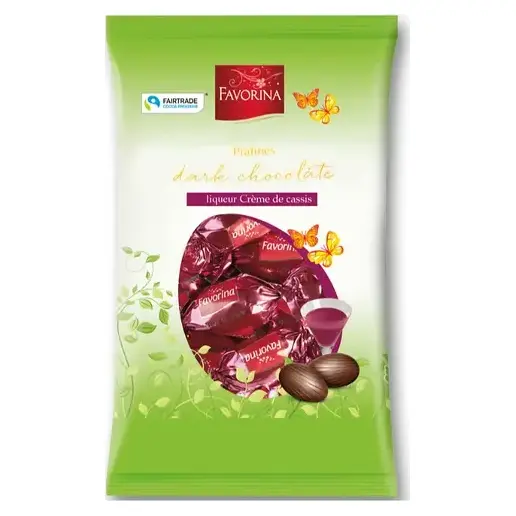 Шоколадні яйця з лікером “Касис” Favorina Creme de Cassis 150 г Німеччина