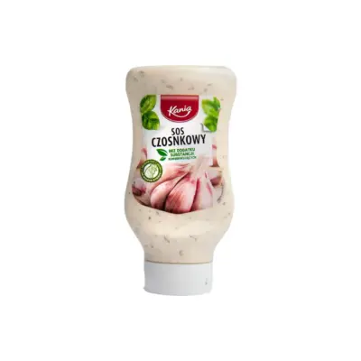 Соус часниковий БЕЗ КОНСЕРВАНІК Kania Czosnkowy 410 г Польща
