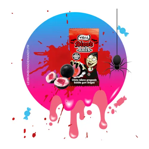 Жувальні гумки БЕЗ ГЛЮТЕНА Криваві Vidal Blood Balls 5 г Іспанія