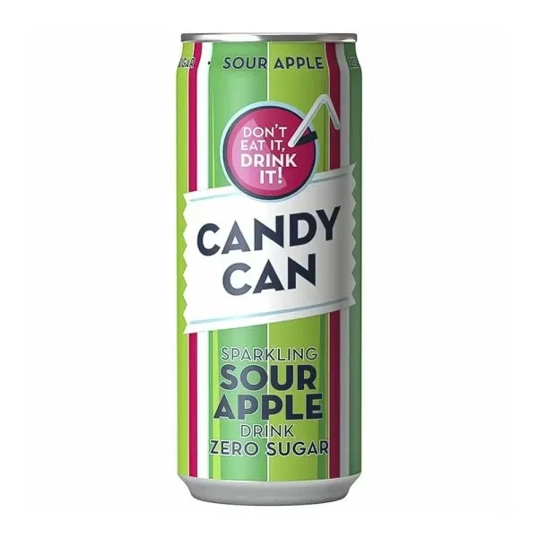 Напій газований зі смаком Кислого яблука БЕЗ САХАРА Candy Can 0.5 л Нідерланди