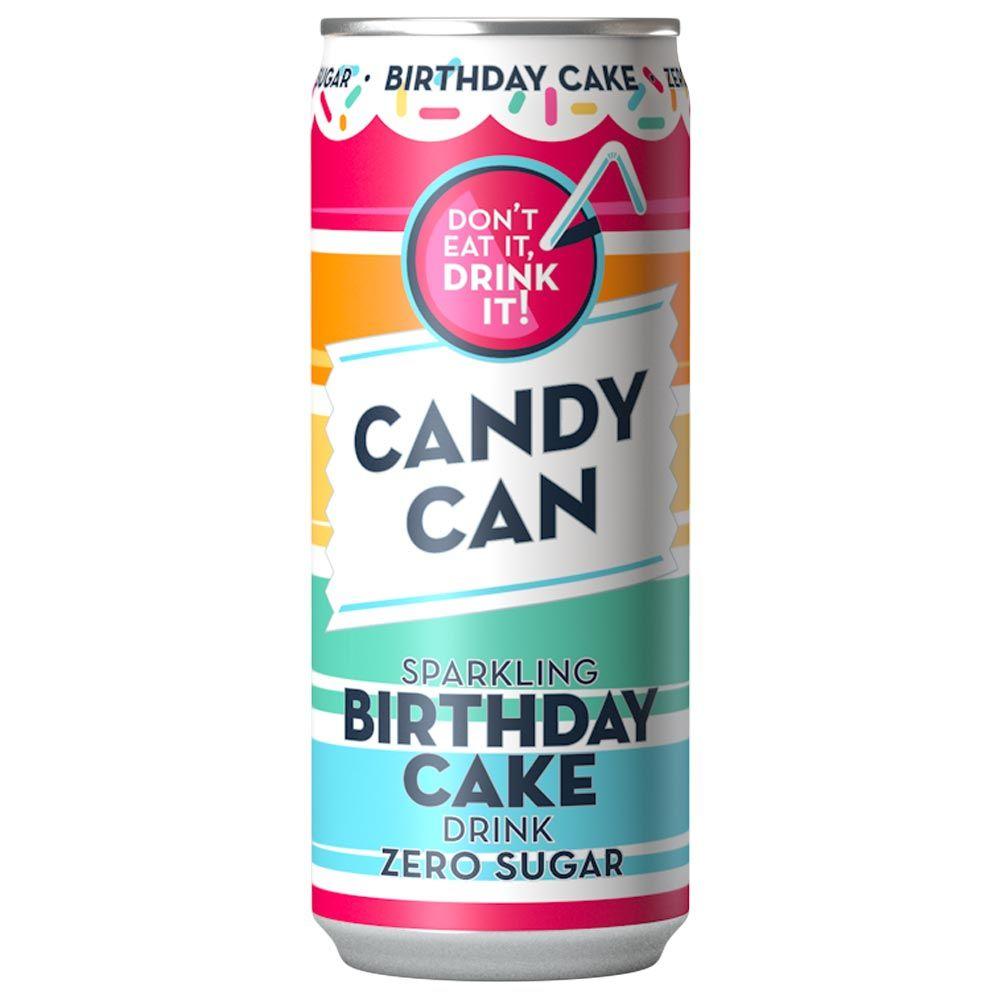 Напій газований зі смаком Іменинного Торта БЕЗ САХАРА Candy Can 0.5 л Нідерланди