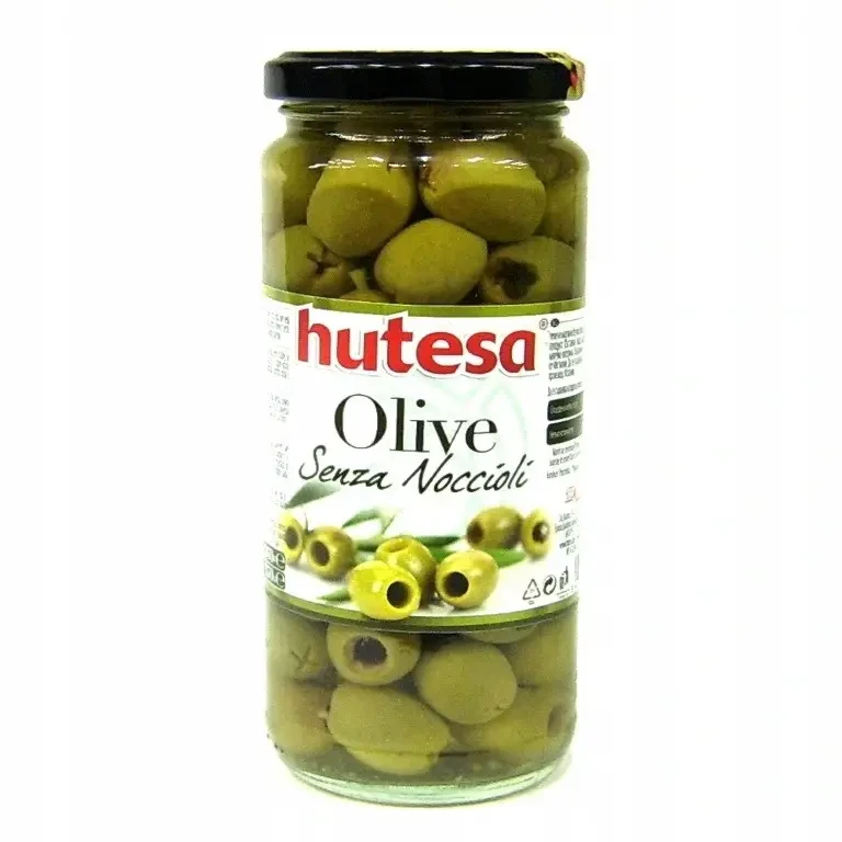 Іспанські зелені оливки без кісточки Hutesa 350г Іспанія