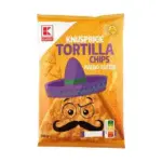 Чіпси кукурудзяні зі смаком сиру Knusprige Tortilla Chips Nacho Cheese 150г Німеччина
