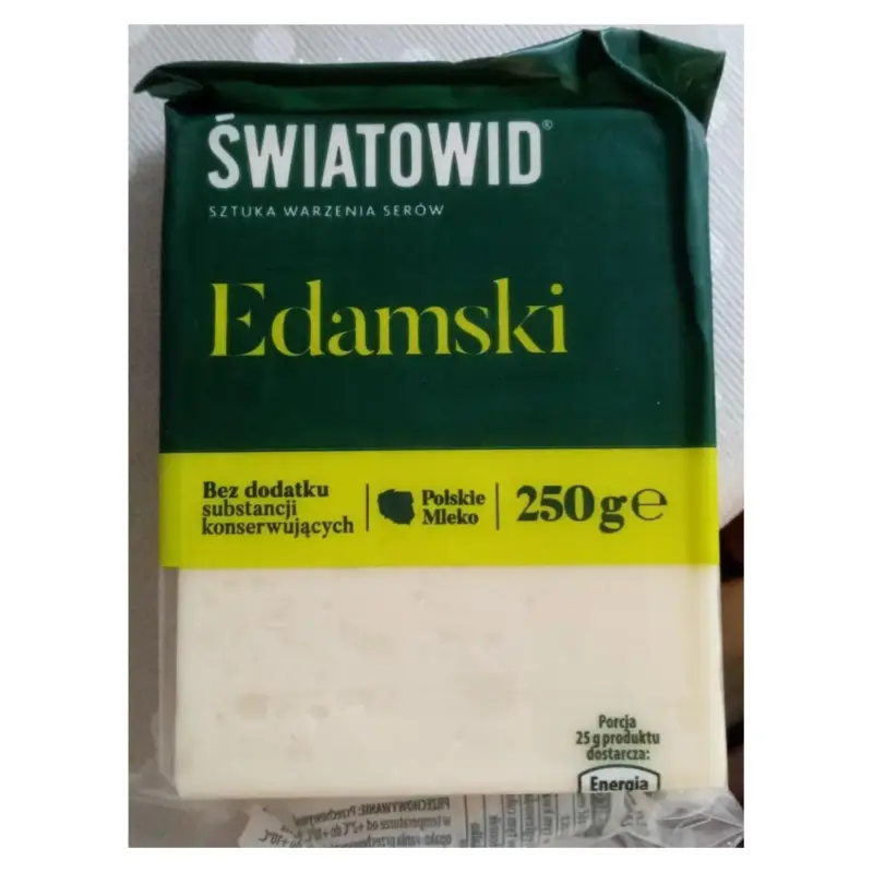 Сир твердий  Едамський Swiatowid Edamski 250г Польща