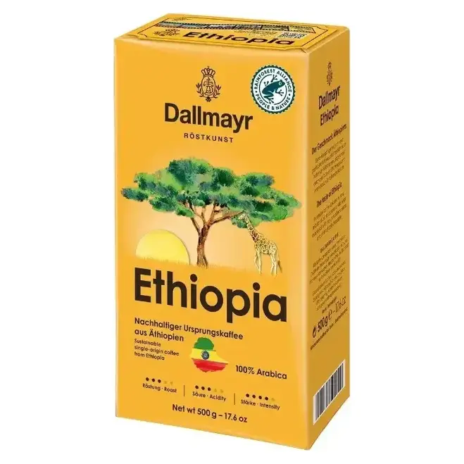 Кава мелена Dallmayr Ethiopia 100% арабіка Німеччина 500г