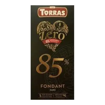 Шоколад без цукру та глютену Torras ZERO 85% какао Іспанія 100 г