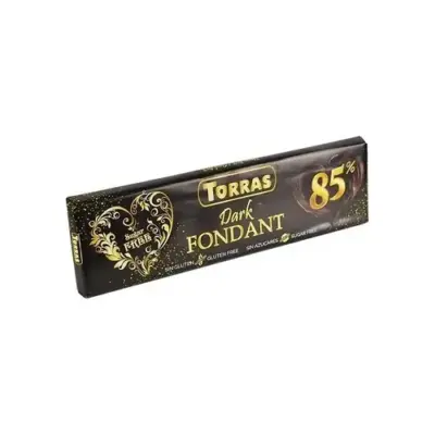 Шоколад без цукру та глютену Dark Fondant 85% Torras Іспанія 250 г