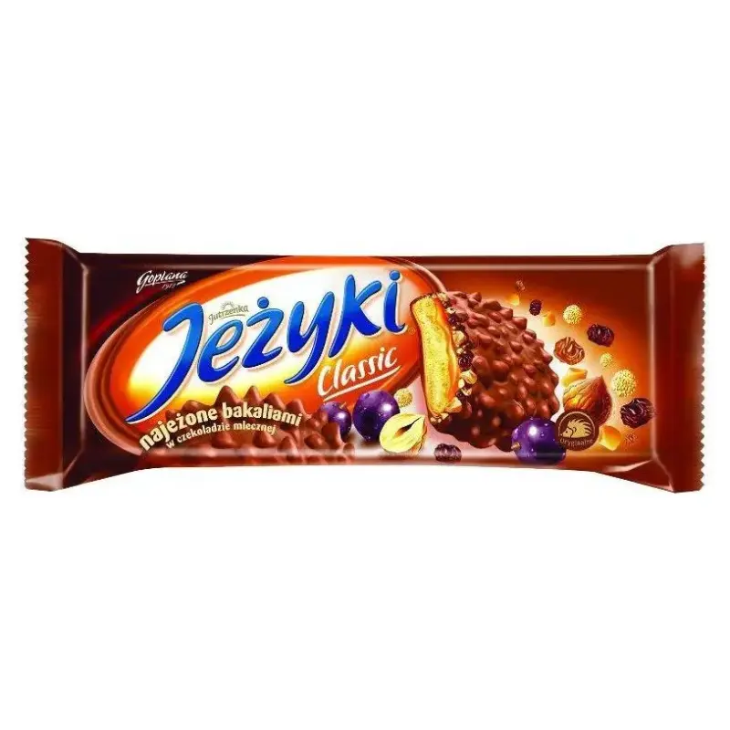 Печиво в шоколаді з фундуком та родзинками Jezyki Classic Goplana, 140 г Польща