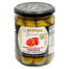 Оливки зелені з червоним перцем БЕЗ ГЛЮТЕНУ Bernal Gourmet  Red Papper stuffed Olives 436г Іспанія