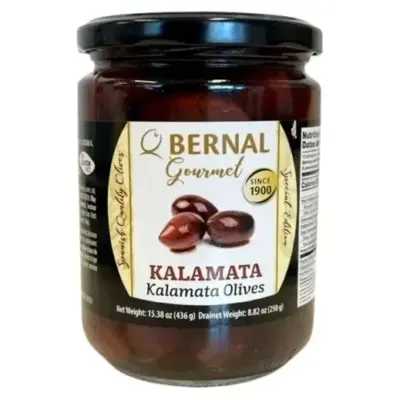 Оливки маслини БЕЗ ГЛЮТЕНУ Bernal Gourmet  Kalamata Olives 436г Іспанія