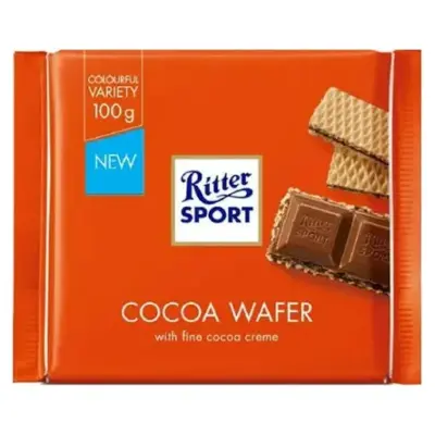 Шоколад Ritter Sport COCOA WAFER Німеччина 100 г