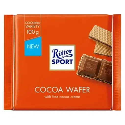 Шоколад Ritter Sport COCOA WAFER Німеччина 100 г