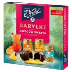Шоколадні цукерки Бочки із фруктовими лікерами E.Wedel Barylki Owocow Swiata 200г Польща