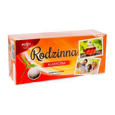 Чай чорний Класичний пакетований Posti Rodzinna Klasyczna (80 шт. х 1,4 г) 112 г Польща