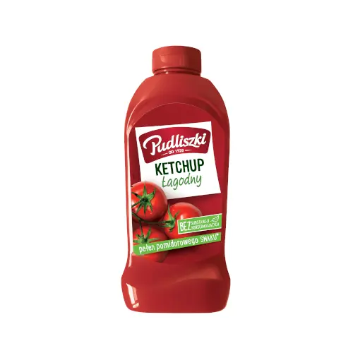 Кетчуп Лагідний БЕЗ КОНСЕРВАНТІВ Ketchup Lagodny Pudliszki 480г Польща