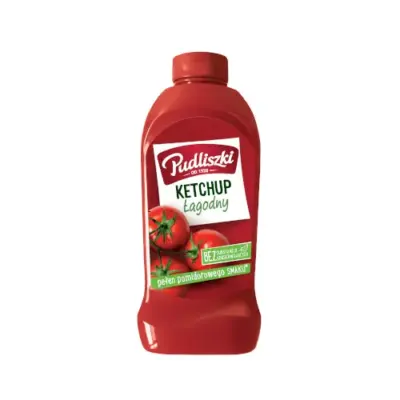 Кетчуп Ніжний БЕЗ КОНСЕРВАНТОВ Ketchup Lagodny Pudliszki 480г Польща