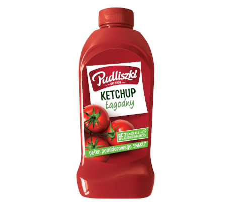 Кетчуп Ніжний БЕЗ КОНСЕРВАНТОВ Ketchup Lagodny Pudliszki 480г Польща