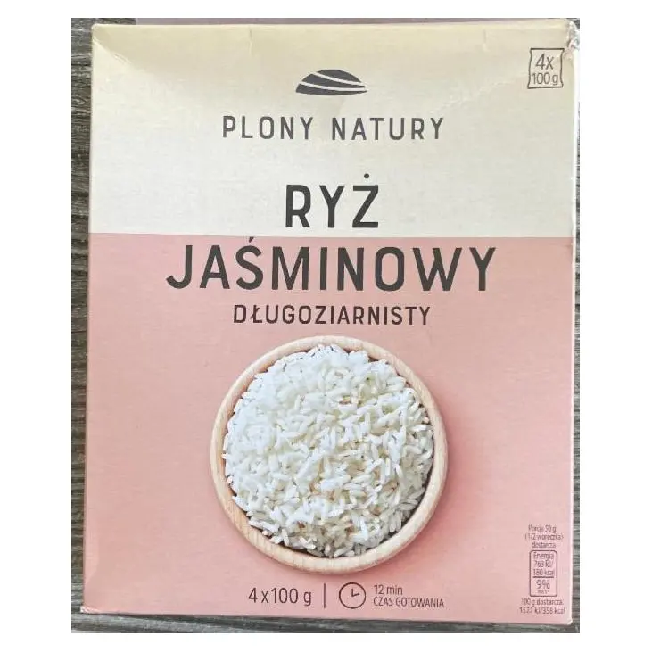 Рис довгозернистий Жасмин Plony Natury (4х100г) 400г Польща