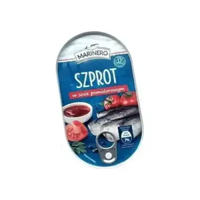 Шпроти в соусі Szprot w Sosie Pomidorowym Marinero170г Польща