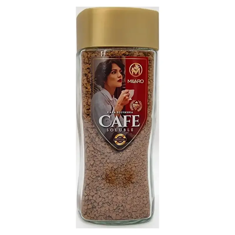 Кава розчинна гранульована сублімована Milaro Cafe Soluble 200г Іспанія