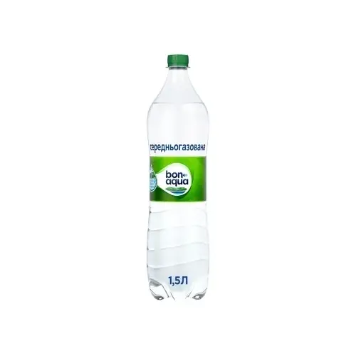 Вода середньогазована BonAqua 1,5л ПЕТ