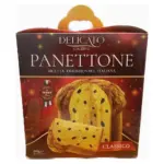 Панеттон класичний з родзинками та цукатами Delicato PANETTONE Classico 800г Італія