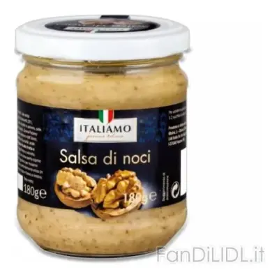 Горіховий соус на оливковій олії Italiamo Salsa alle Noci 180г Італія