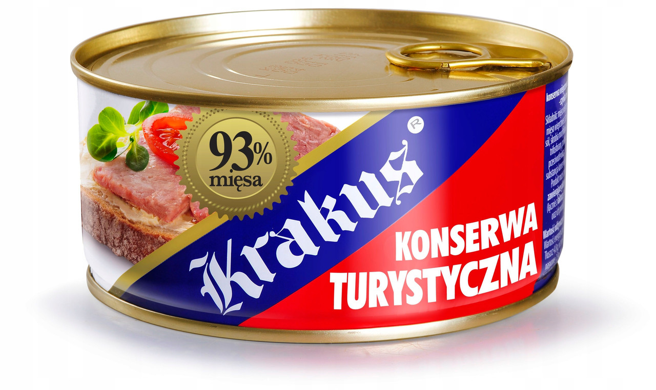 Свинина Туристична Krakus Konserwa Turystyczna 93% м'яса 300г Польща
