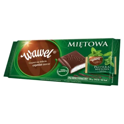 Шоколад із м'ятною начинкою Wawel Mietowa 100 г Польща