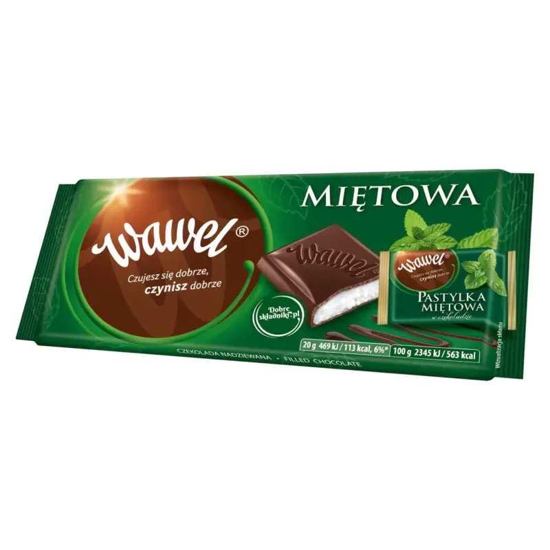 Шоколад із м’ятною начинкою Wawel Mietowa 100 г Польща
