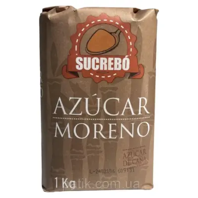 Цукор тростинний коричневий Sugrebo Azucar Moreno 1кг Іспанія