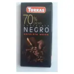 Шоколад чорний 70% какао БЕЗ ГЛЮТЕНА Torras Negro Іспанія 80г