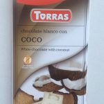 Шоколад без цукру Torras білий з кокосом Іспанія 75г