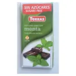 Шоколад без цукру Torras чорний із м’ятою Іспанія 75г