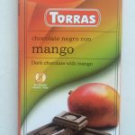 Шоколад без цукру та глютену Torras чорний зі шматочками манго Іспанія 75 г