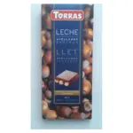 Шоколад молочний Torras з цільним лісовим горіхом Іспанія 200г