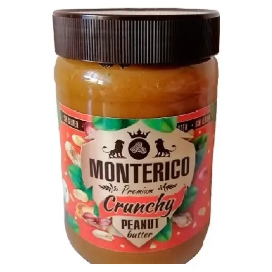Арахісова паста без глютену Monterico Crunchy 500г Іспанія