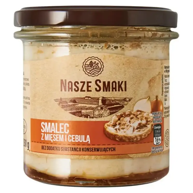 Смалец с мясом и луком Nasze Smaki Smalec z cebulą i mięsem 250г Польша