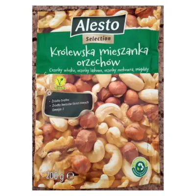 Королівський мікс горіхів Alesto Krolewska Mieszanka Orzechow 200г Польща