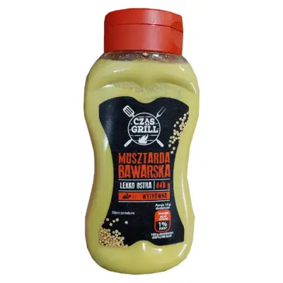 Муштарда гірчиця для гриля Баварська середньо гостра Czas Grill Musztarda Bawarska 440г Польща
