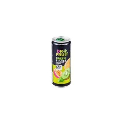 Напій негазований мультифруктовий 21% соку Dr+ Fruit з/б 0.33 л Польща