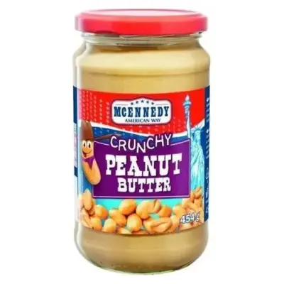 Арахісова паста зі шматочками арахісу Mcennedy Crunchy Peanut 454г