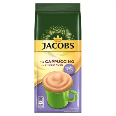 Капучіно шоколадно-горіховий з шоколадом Мілка Jacobs typ Cappuccino typ Choco Nuss 500г Нідерланди