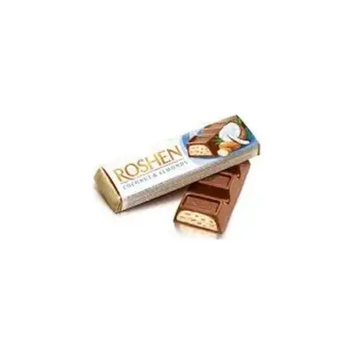 Батончик Roshen з кокосом і мигдалем 40 г