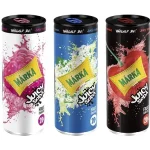 Напій сильногазований із соком і зі смаком малини MARKA JUICY SODA 250 мл ж/б Угорщина